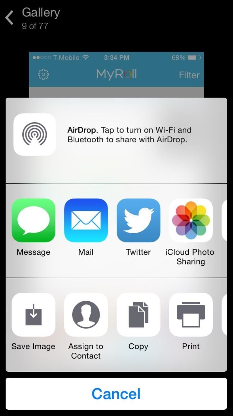 Кому нужен фотоаппарат? Вместо этого используйте MyRoll на вашем iPhone