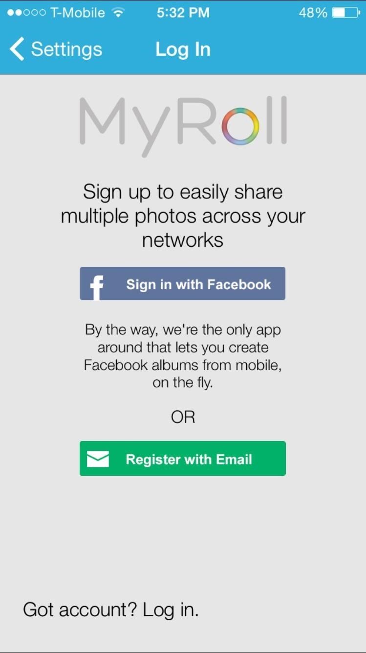 Кому нужен фотоаппарат? Вместо этого используйте MyRoll на вашем iPhone