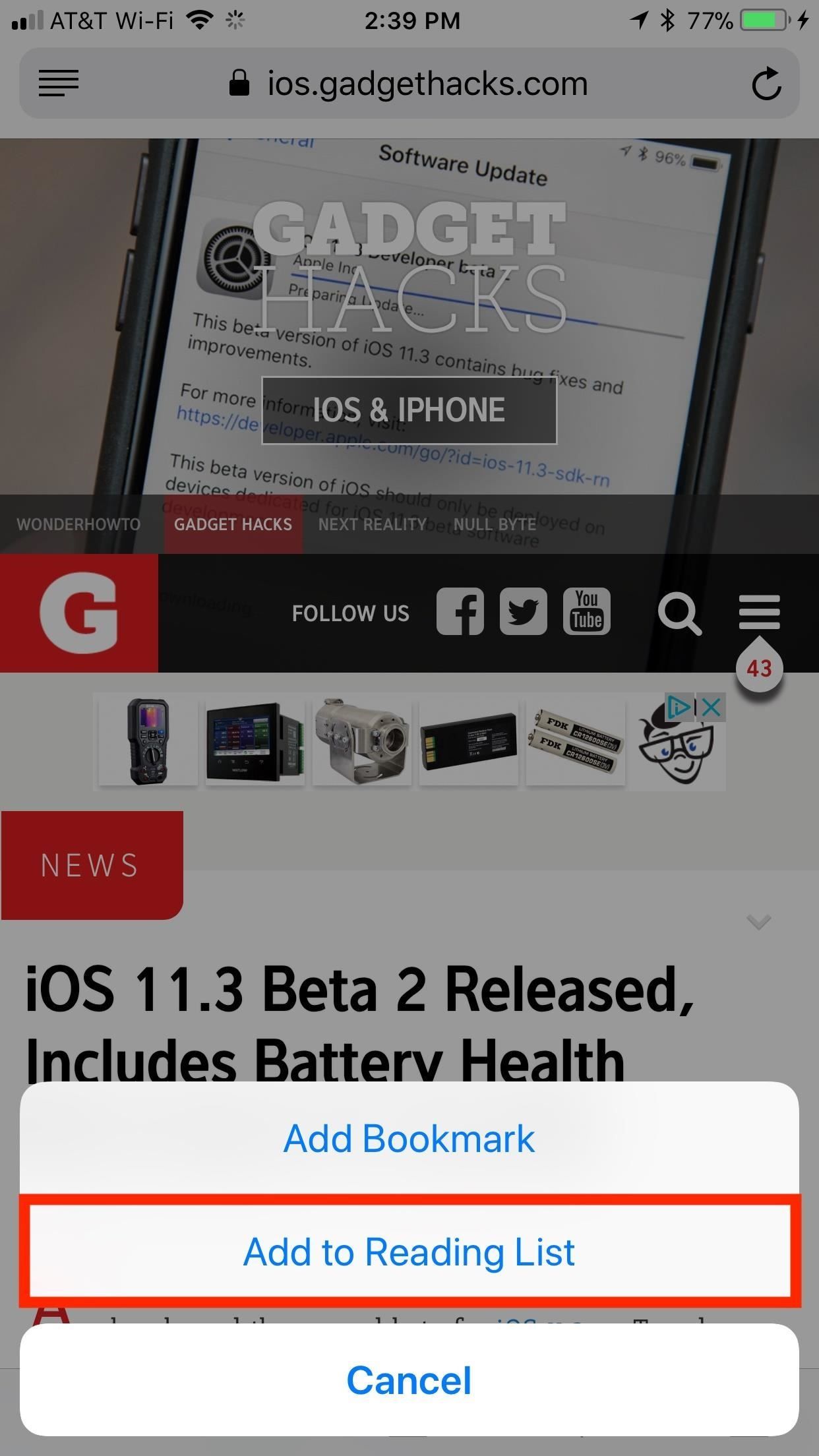 Safari 101: как использовать список чтения для сохранения статей, видео и прочего для последующего просмотра