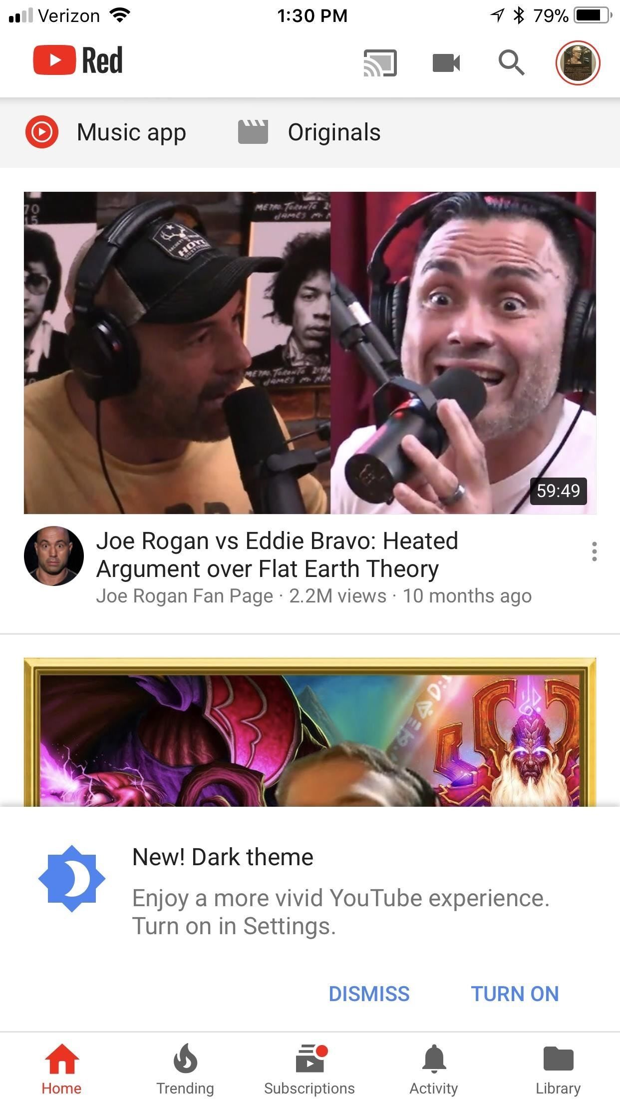 YouTube 101: как включить темную тему на вашем iPhone