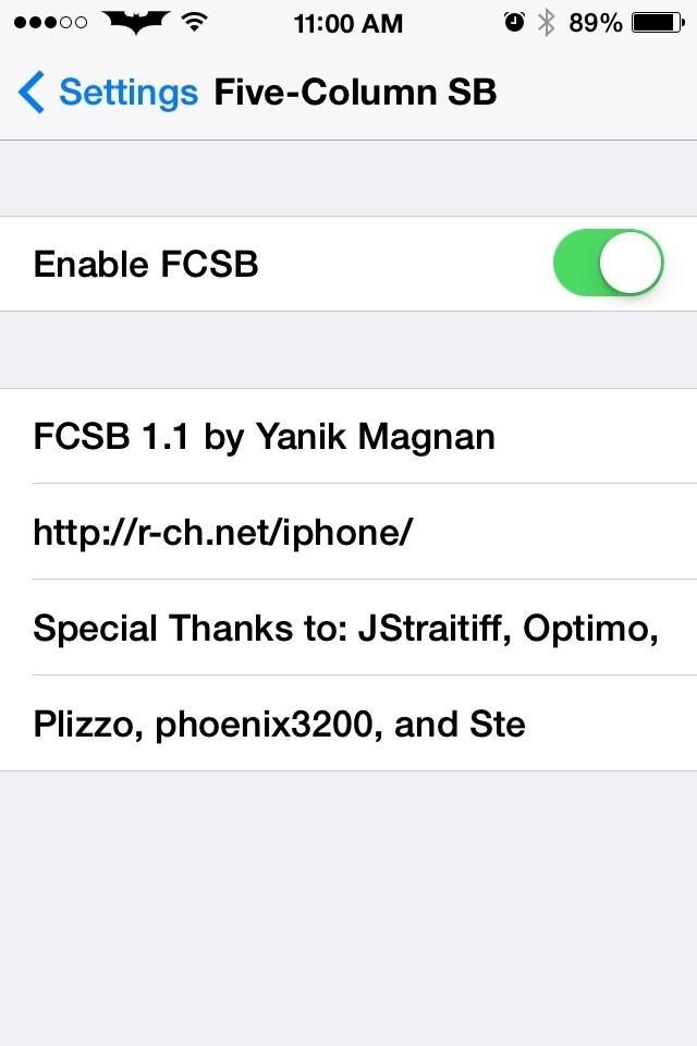 Как добавить 5-ю колонку приложений на свой iPhone's Home Screen in iOS 7