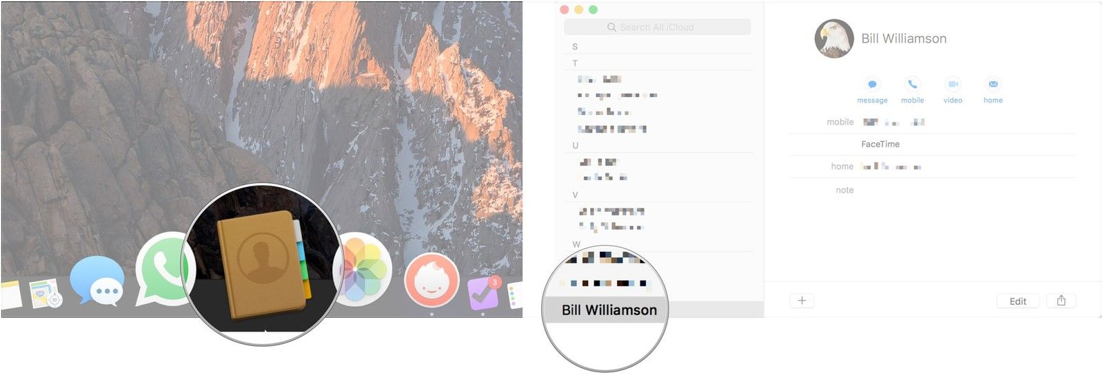 Откройте Контакты, нажмите на контакт