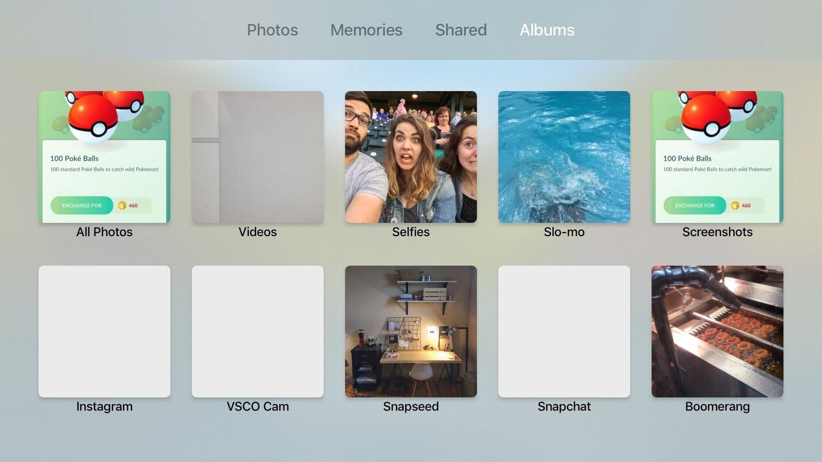 Фотоальбомы на Apple TV