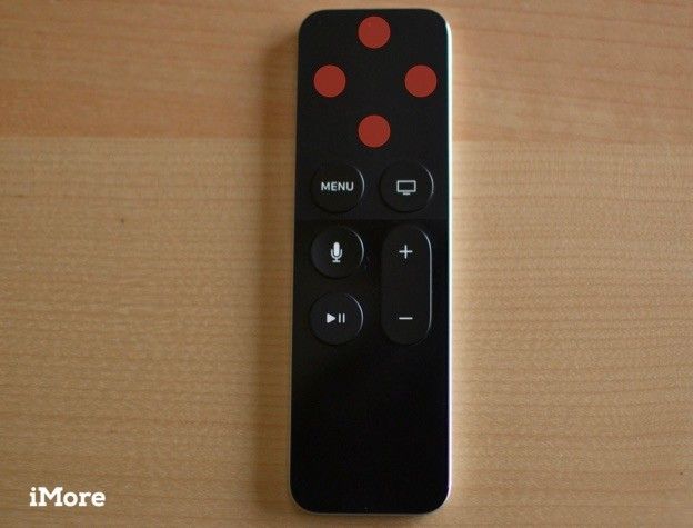 Нажатие на трекпад на пульте Siri