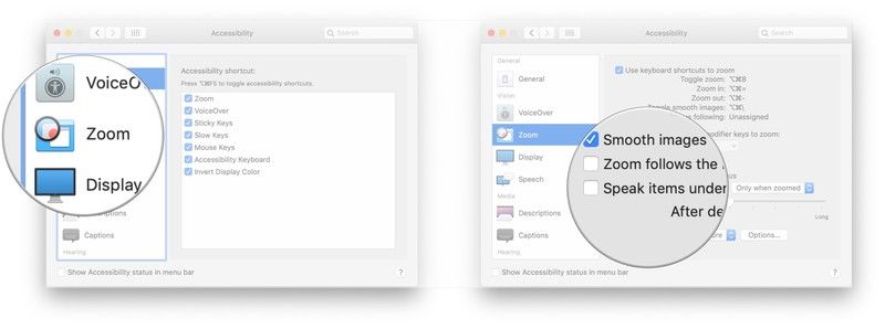 Нажмите Zoom, установите флажок