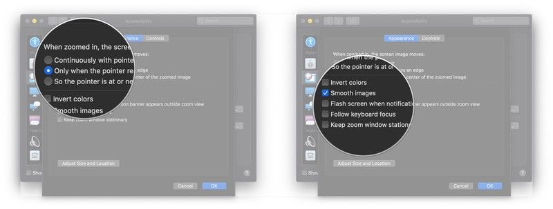 Нажмите параметры движения, установите флажки
