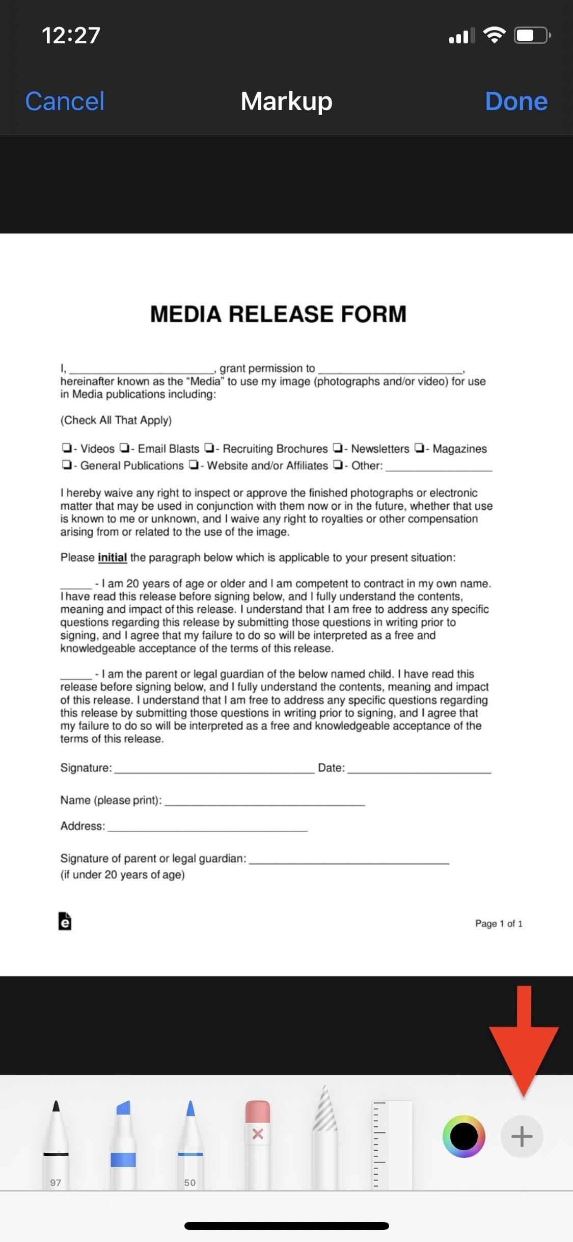 Как настроить свою подпись в Apple's Markup & Make It Easy to Sign Forms on Your iPhone