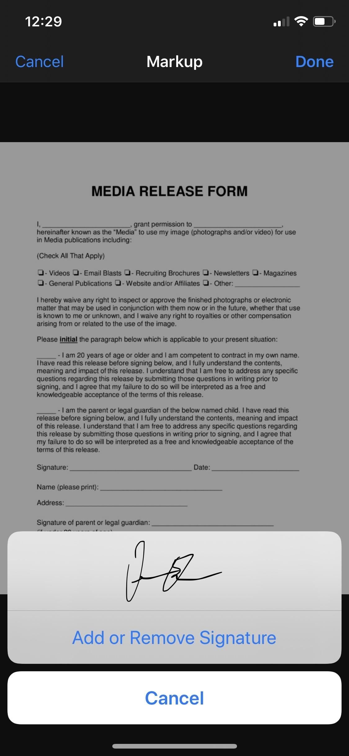 Как настроить свою подпись в Apple's Markup & Make It Easy to Sign Forms on Your iPhone