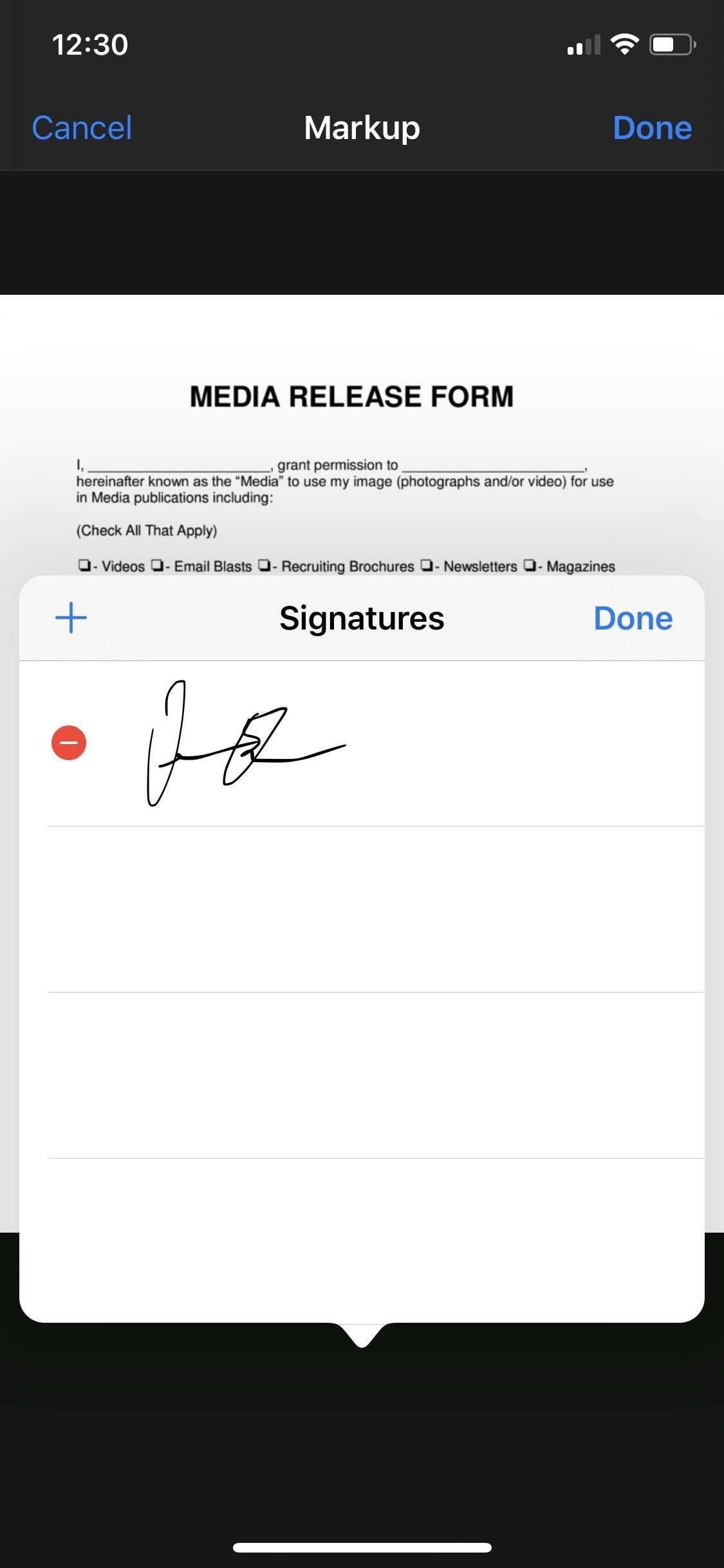 Как настроить свою подпись в Apple's Markup & Make It Easy to Sign Forms on Your iPhone