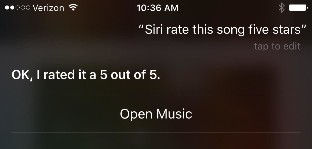 Как оценить песни со звездами в iOS 10's Music App