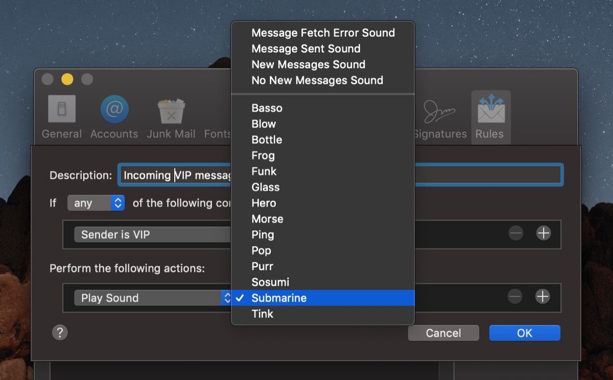 Fetch error. VIP message