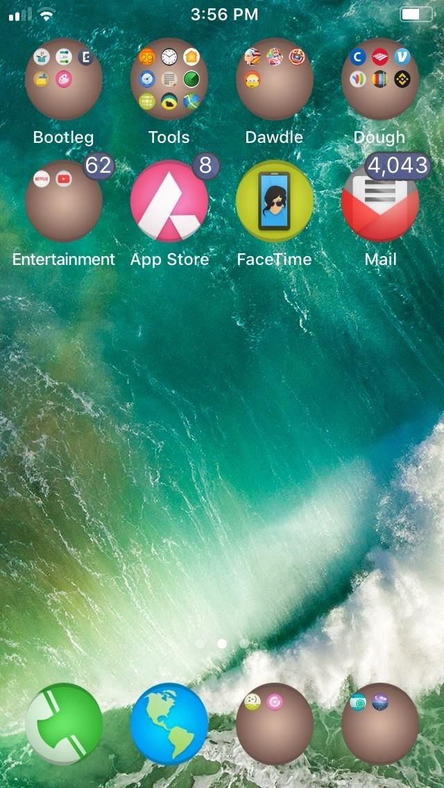Загрузите круглые иконки приложений и папки на свой iPhone's Home Screen & Ditch Those Default Rounded Squares
