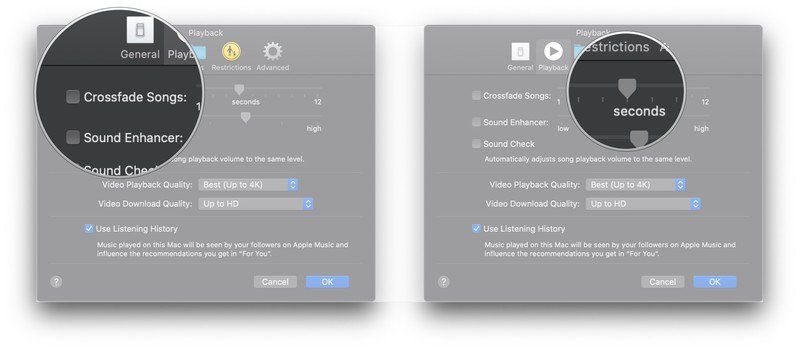 Нажмите флажок, переместите ползунок