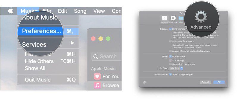 Нажмите Настройки, нажмите Дополнительно