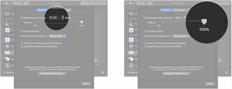 Нажмите стрелки, перетащите ползунок