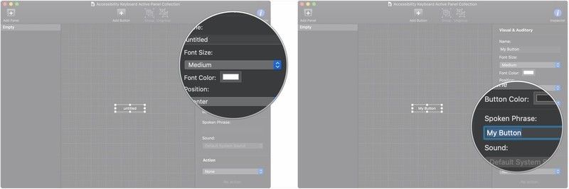Нажмите на выпадающий список, введите устную фразу