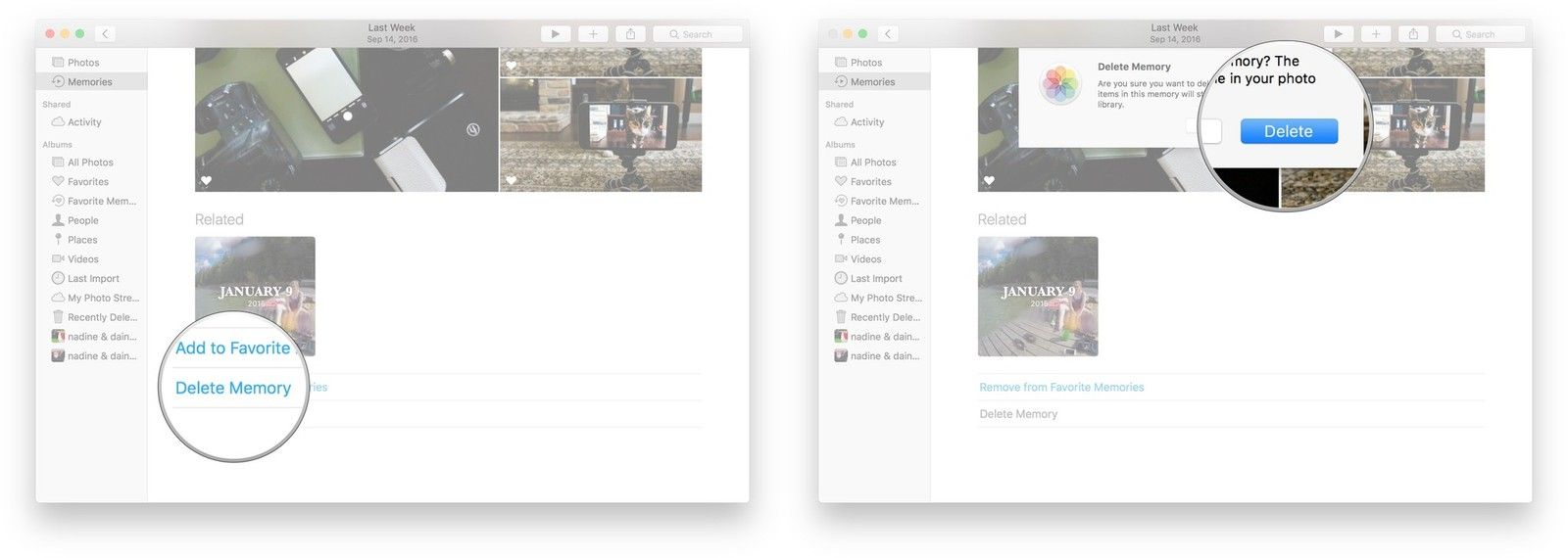 Нажмите «Удалить память», а затем нажмите «Удалить» в появившейся подсказке.