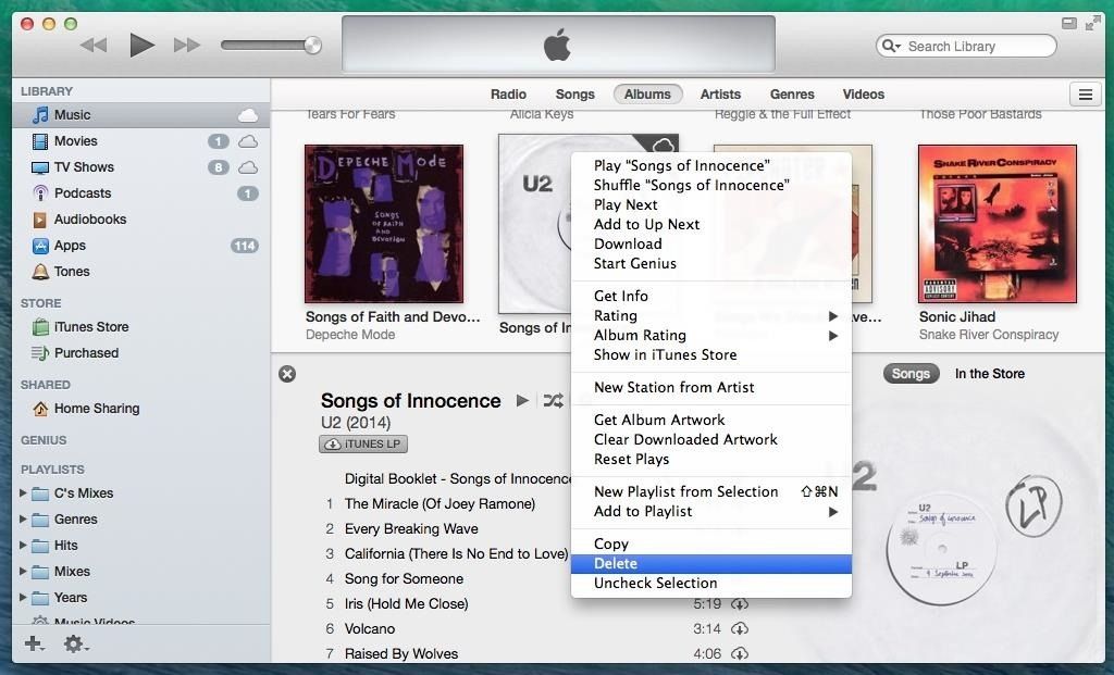 Как избавиться от альбома U2, который вы никогда не хотели на вашем iPhone