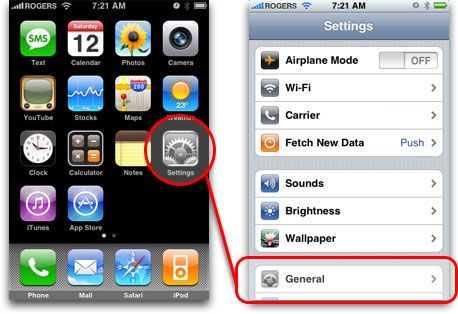 iPhone 3G: Настройки: Общие iPhone 3G: Настройки: Общие