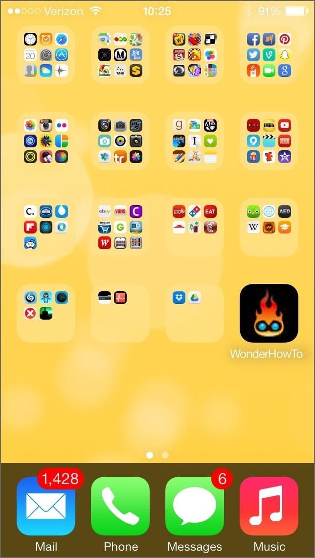Как получить новую темную клавиатуру в iOS 7.1 (плюс док-станция и папки для более темного домашнего экрана)