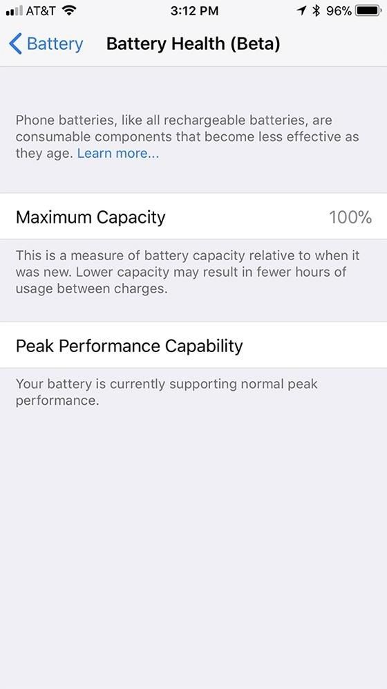 Как проверить свой iPhone's Battery Health in iOS 11