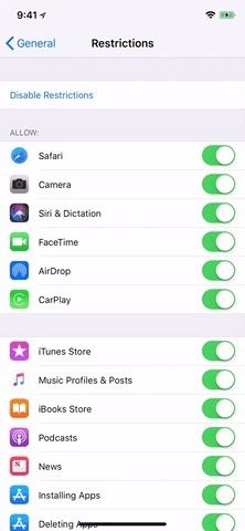 Как скрыть или ограничить приложения, функции, контент и настройки на iPhone