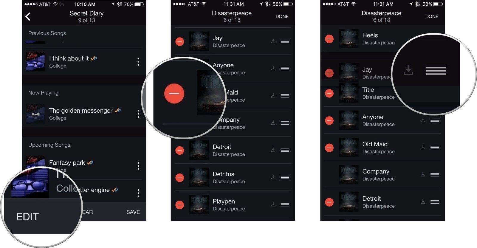 Редактирование следующего контента в Amazon Music