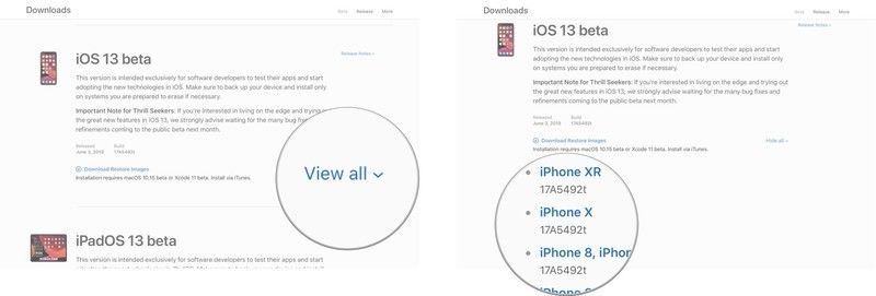 Нажмите View all, затем выберите устройство