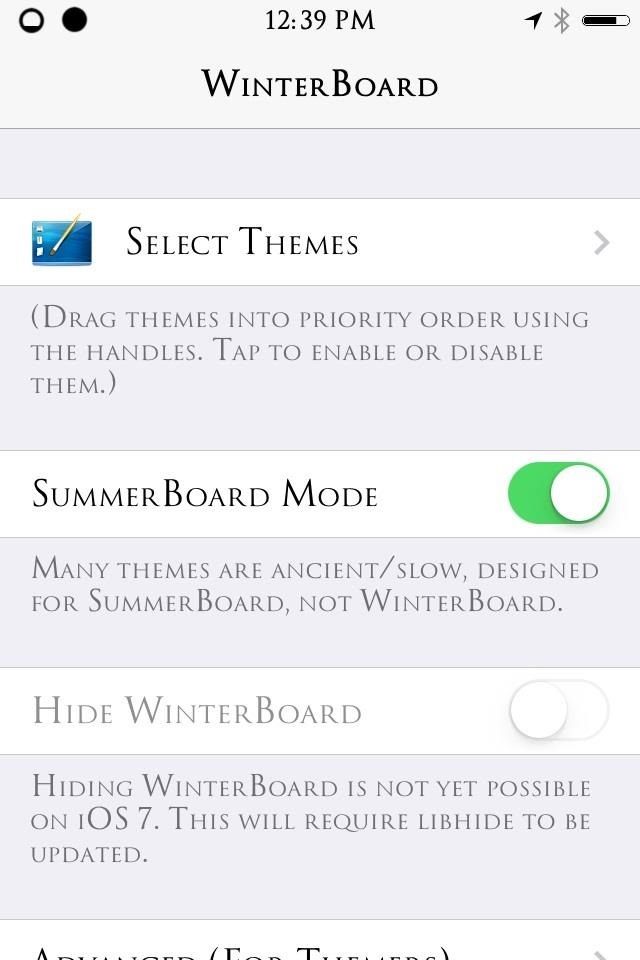 Как установить WinterBoard на свой взломанный iPhone для неограниченной тематики iOS 7