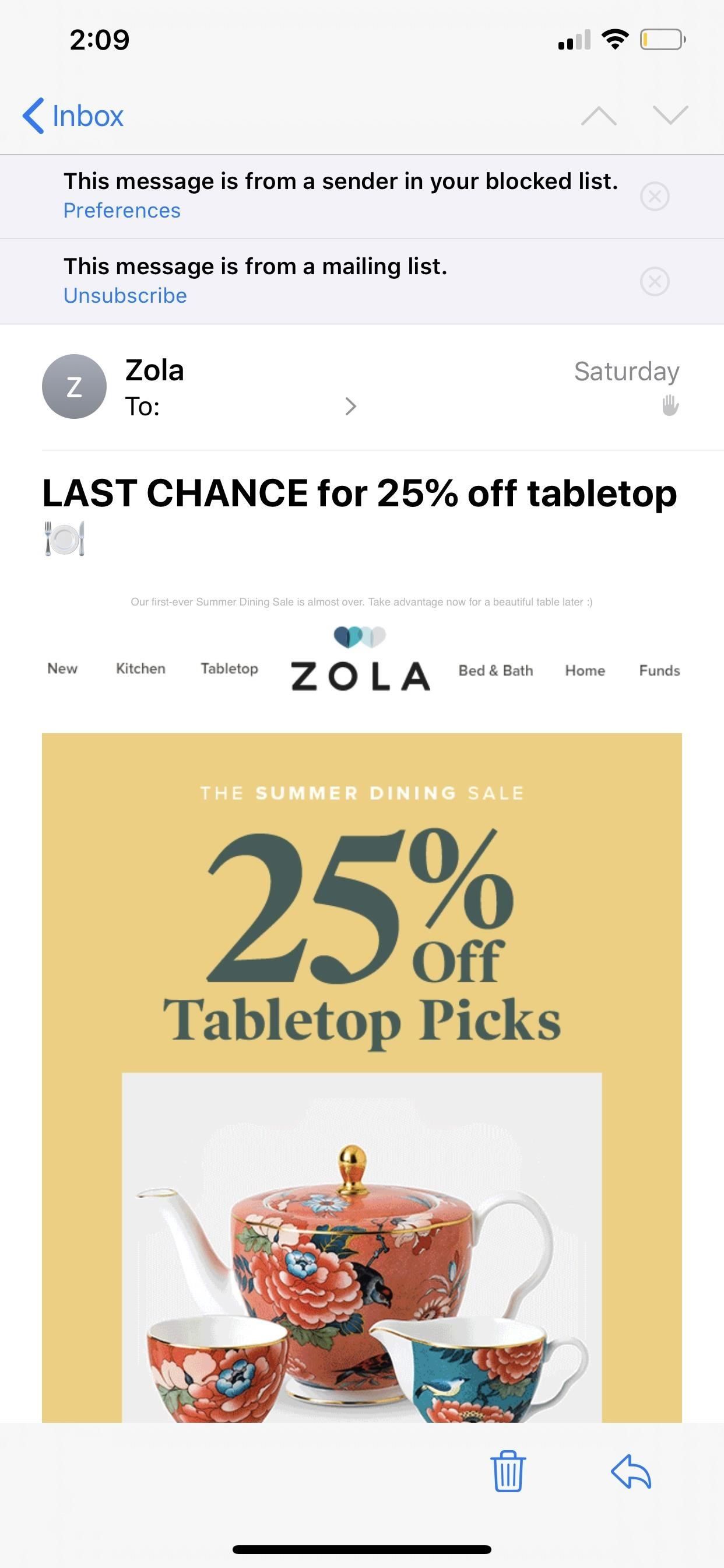 Блокировка контактов, спама и неизвестных отправителей в iOS 13's Mail App So Incoming Emails Go Straight to Trash
