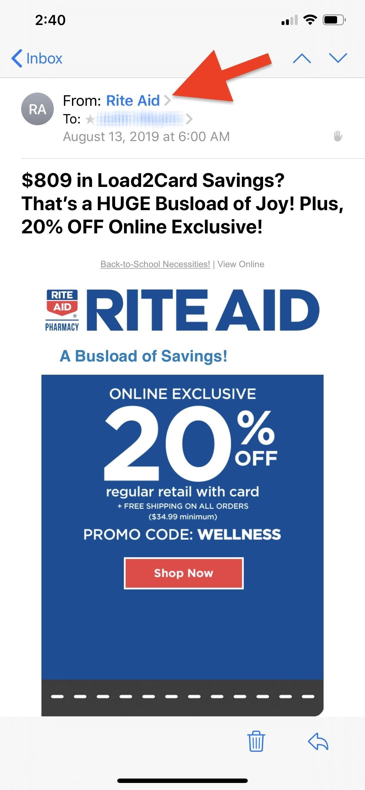 Блокировка контактов, спама и неизвестных отправителей в iOS 13's Mail App So Incoming Emails Go Straight to Trash