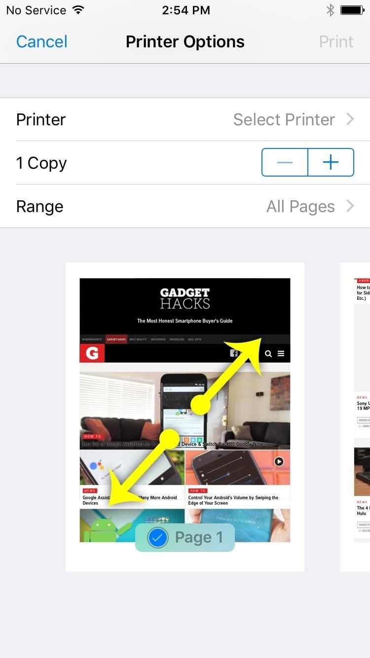 Использовать'Print' Option to Create PDFs of Notes, Webpages & More on Your iPhone