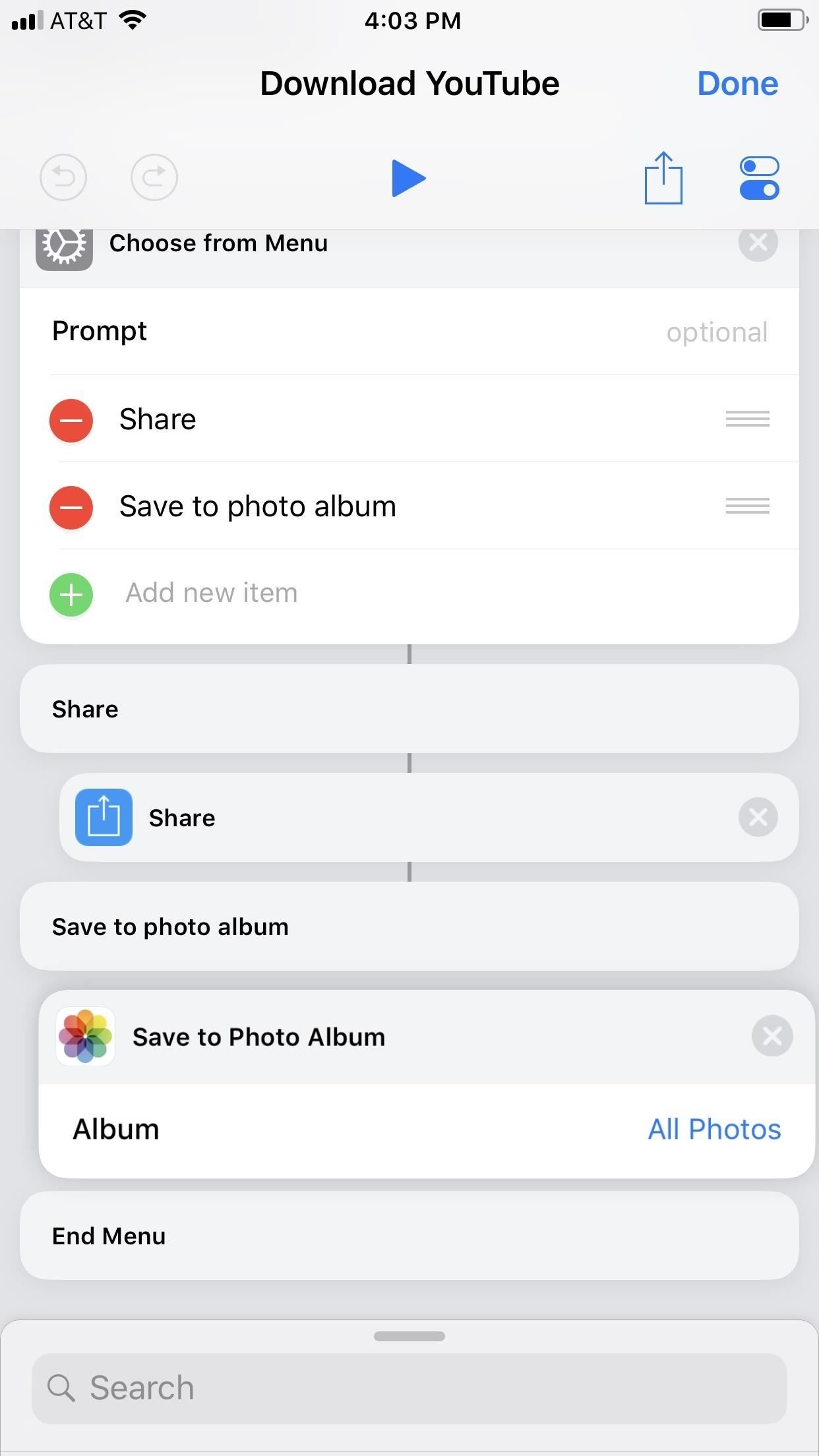 Этот ярлык позволяет загружать видео YouTube на iPhone прямо из источника, не требуя теневых сервисов