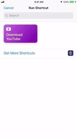 Этот ярлык позволяет загружать видео YouTube на iPhone прямо из источника, не требуя теневых сервисов