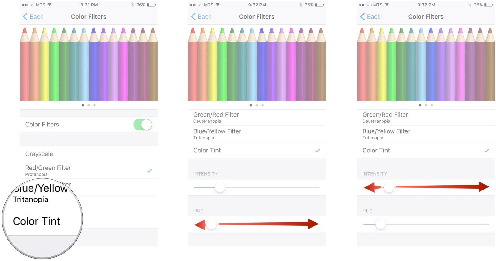 Как поменять цвет на фото на айфоне