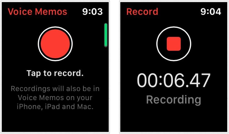 Голосовые заметки Apple Watch Голосовые заметки Apple Watch