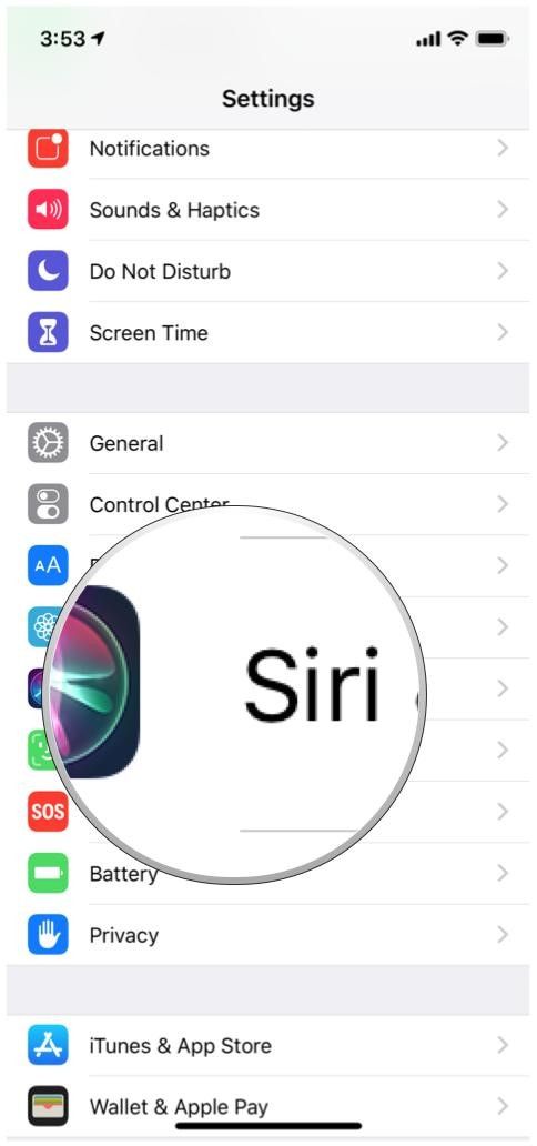 Настройки iOS 12