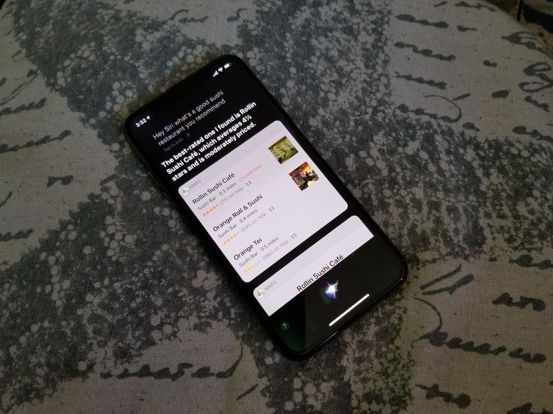 iOS 12 Siri найти ресторан