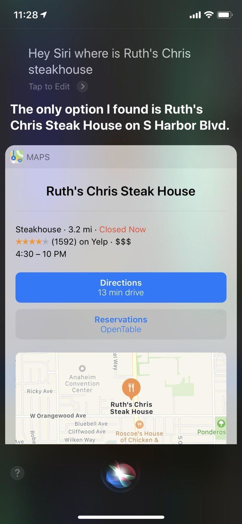 iOS 12 Siri Где находится