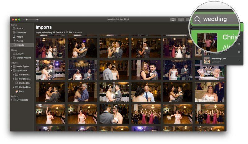 macOS Mojave Фото Вход Условия поиска