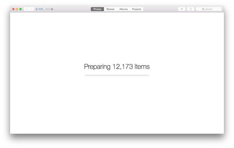 Фотографии готовятся к импорту