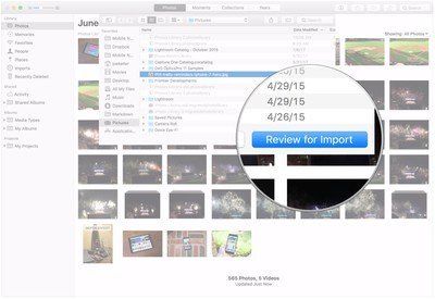 Нажмите кнопку Обзор для импорта