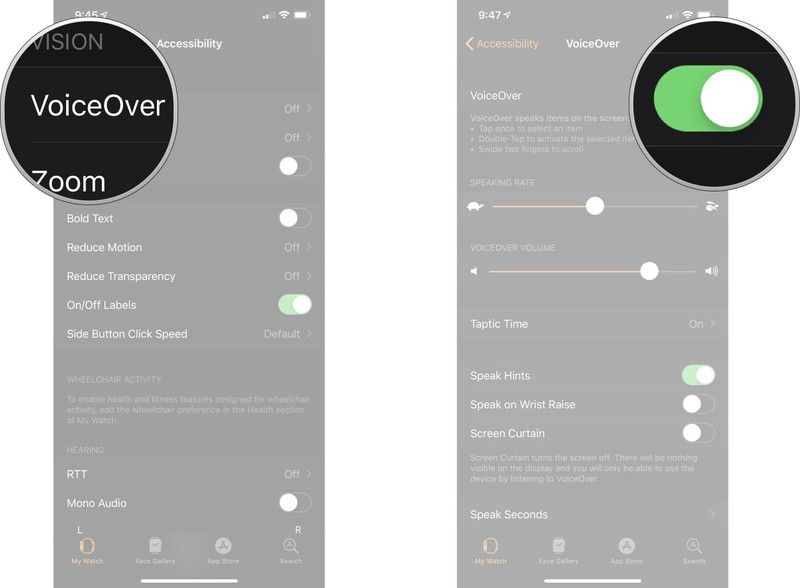 Голос за кадром Apple Watch