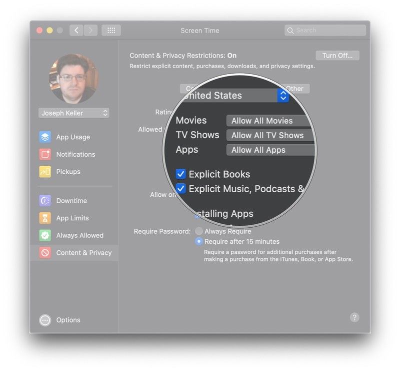 Нажмите раскрывающийся список