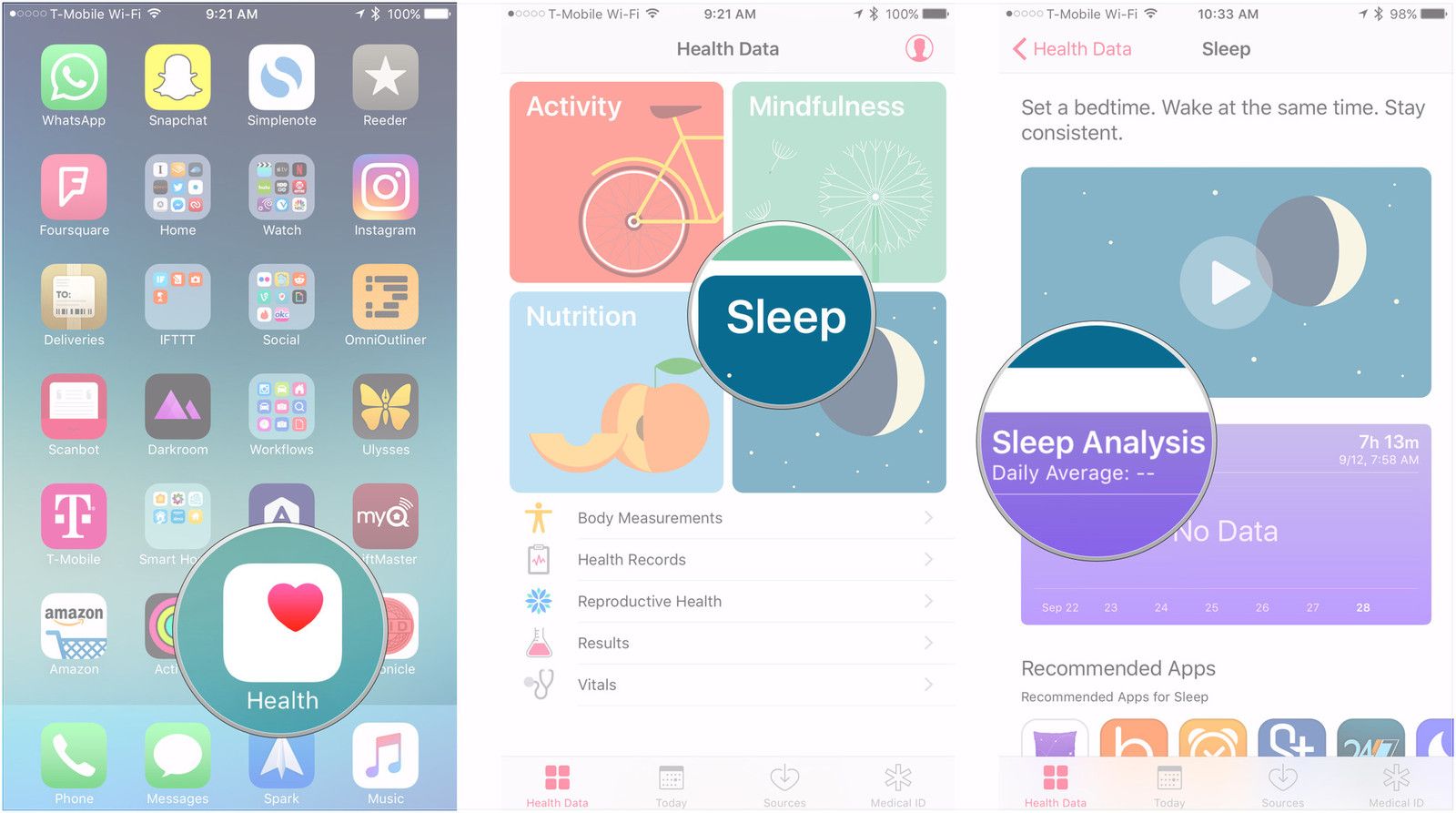 Открой Здоровье, выбери категорию, выбери тему