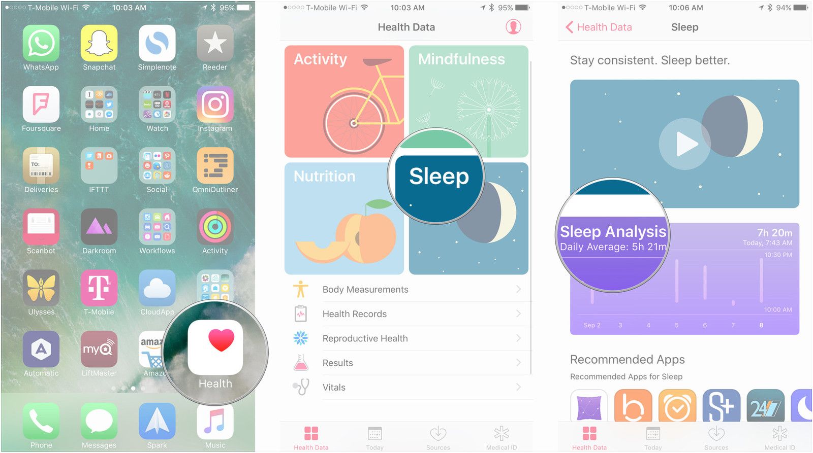 Открой Здоровье, выбери категорию, выбери тему