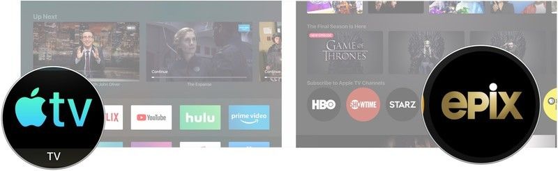 Откройте приложение TV, нажмите канал