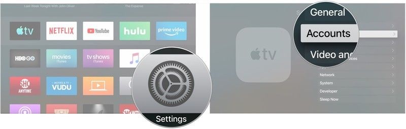 Откройте Настройки, нажмите Аккаунты