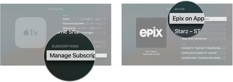 Нажмите &laquo;Управление подписками&raquo;, нажмите &laquo;Подписка&raquo;