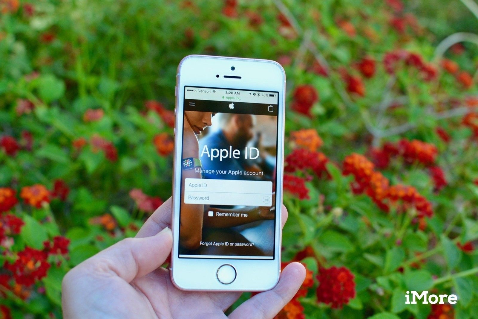 Сайт Apple ID на iPhone